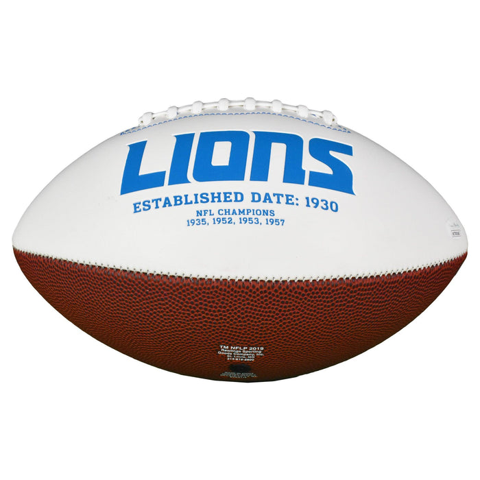 Calvin Johnson Signed Detroit Lions Official Logo Football (JSA) - RSA
