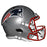 Chad Johnson Signed New England Patriots Speed Full-Size Replica Silver Football Helmet (JSA) - RSA