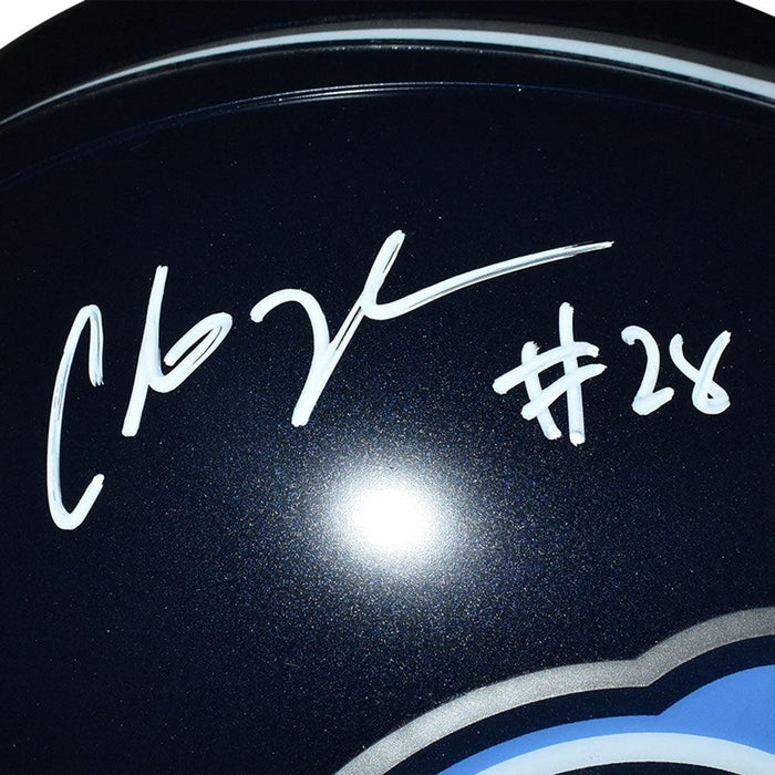 Chris Johnson Signed Tennessee Titans Full-Size Replica Football Helmet (JSA) - RSA
