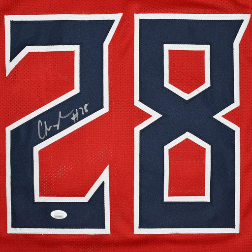 Chris Johnson Signed Tennessee Red Inverted Legend Football Jersey (JSA) - RSA