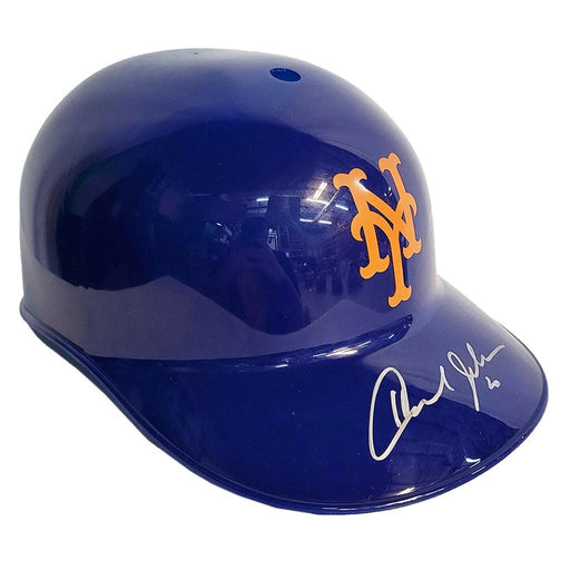 Howard Johnson Signed New York Mets Souvenir MLB Baseball Batting Helmet (JSA) - RSA