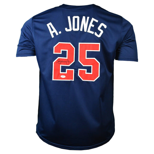 Andruw Jones Signed Atlanta Blue Baseball Jersey (JSA) - RSA
