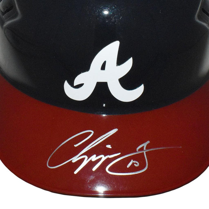 Chipper Jones Signed Atlanta Braves Replica Baseball Batting Helmet (JSA) - RSA