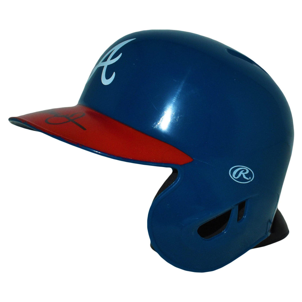 Andruw Jones Signed Atlanta Braves Mini Replica Batting Helmet (JSA) - RSA