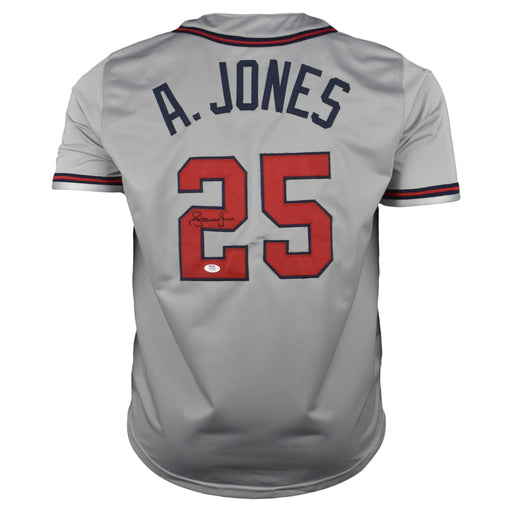 Andruw Jones Signed Atlanta Gray Baseball Jersey (JSA) - RSA