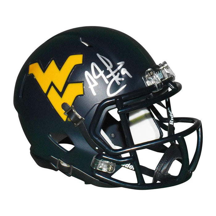 Adam Pacman Jones Signed West Virginia Mountaineers Speed Mini Replica Football Helmet (JSA) - RSA