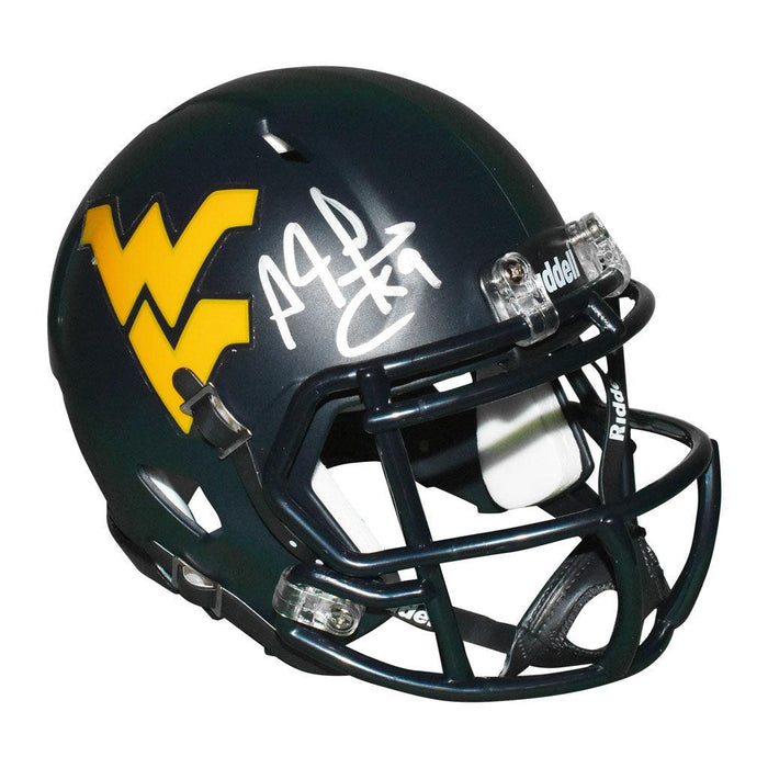 Adam Pacman Jones Signed West Virginia Mountaineers Speed Mini Replica Football Helmet (JSA) - RSA