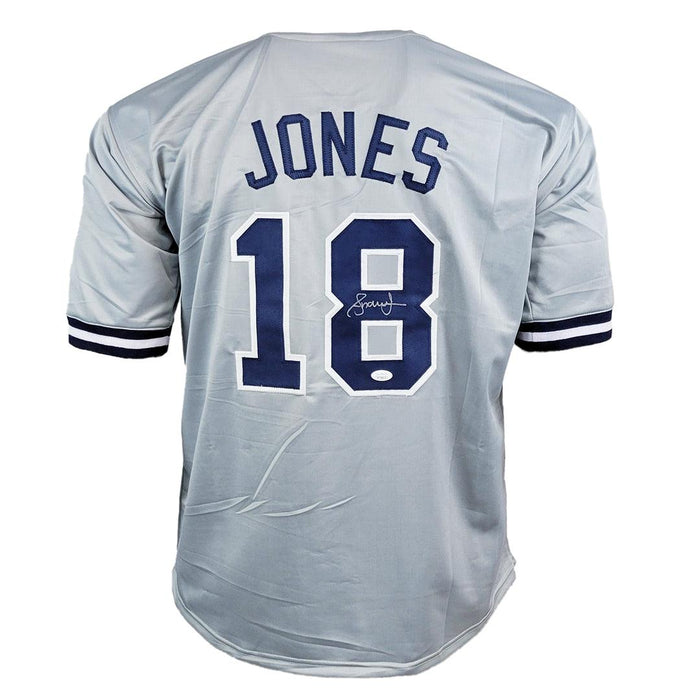 Andruw Jones Signed New York Grey Baseball Jersey (JSA)