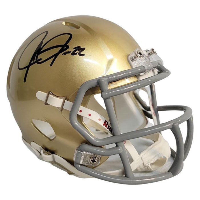 Julius Jones Signed Notre Dame Fighting Irish Speed Mini Replica Football Helmet (JSA) - RSA