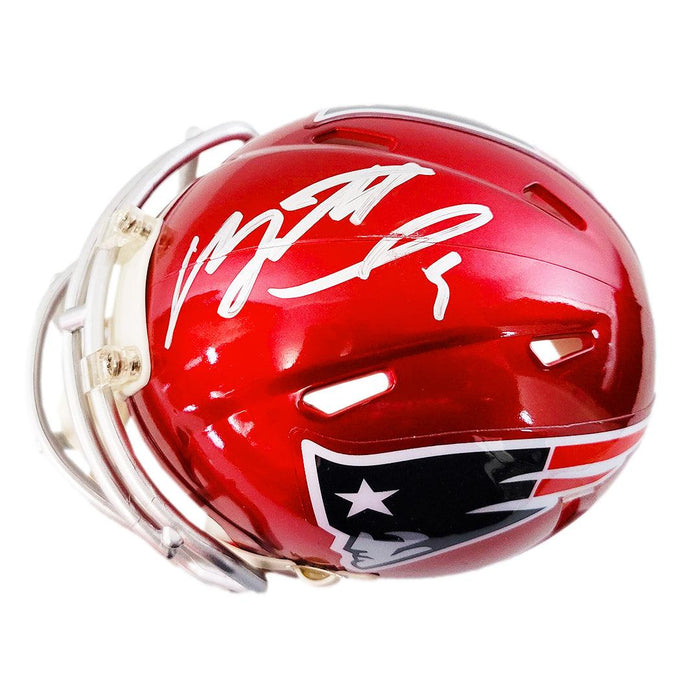 Matthew Judon Signed New England Patriots Flash Speed Mini Football Helmet (JSA) - RSA