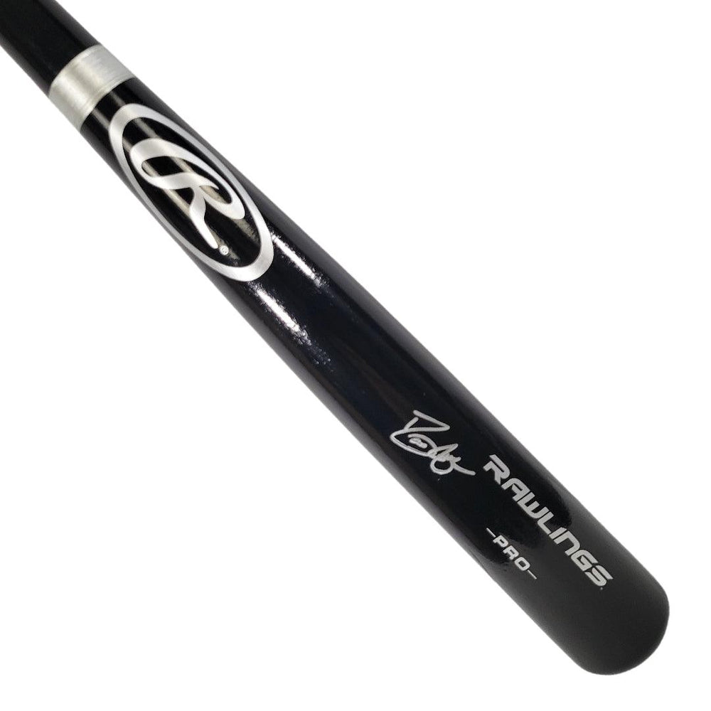 David Justice Signed Rawlings Black Baseball Bat (JSA) - RSA
