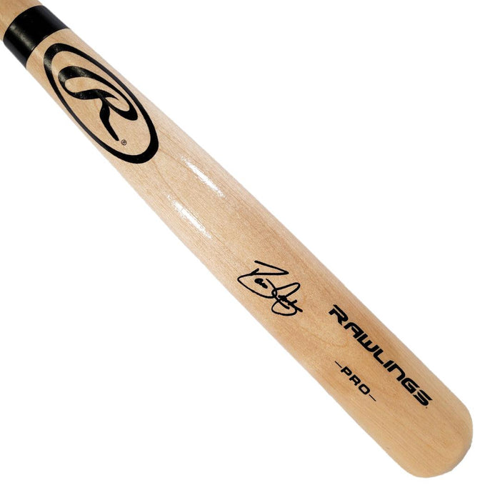 David Justice Signed Rawlings Blonde Baseball Bat (JSA) - RSA