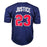 Dave Justice Signed Atlanta Blue Baseball Jersey (JSA) - RSA