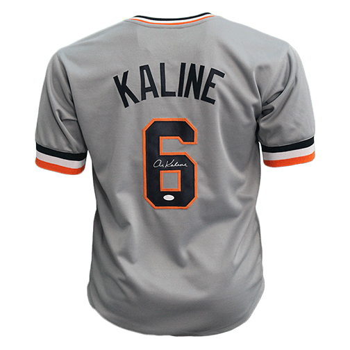 Al Kaline Detroit Autographed Pro Style Baseball Jersey Grey JSA - RSA