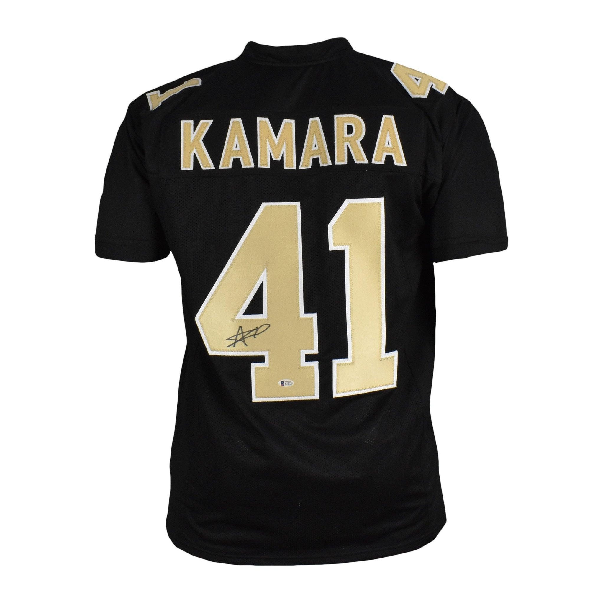 Alvin Kamara Signed Pro-Edition Black Football Jersey (Beckett) â RSA