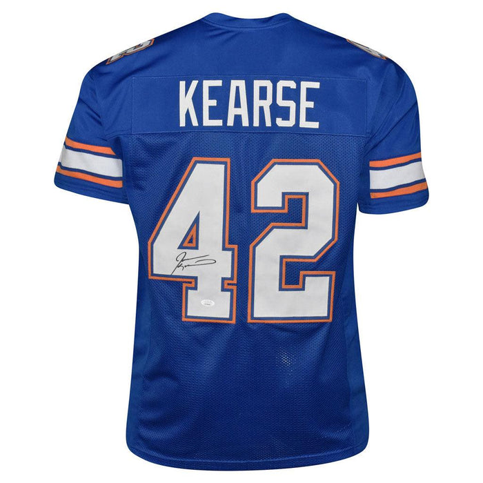 Jevon Kearse Signed Florida College Blue Football Jersey (JSA) - RSA