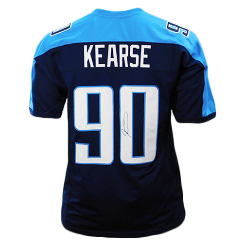 Jevon Kearse Signed Dark Blue Pro-Edition Jersey (JSA) - RSA