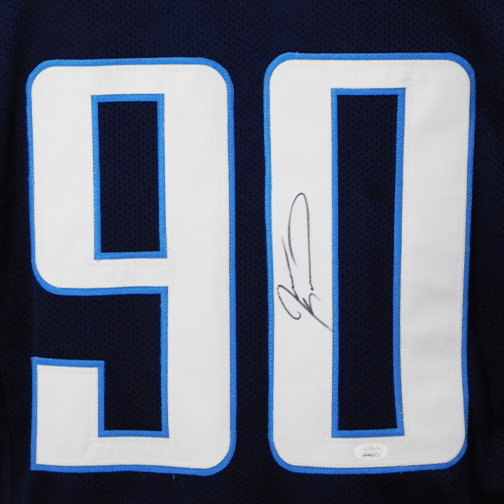 Jevon Kearse Signed Dark Blue Pro-Edition Jersey (JSA) - RSA