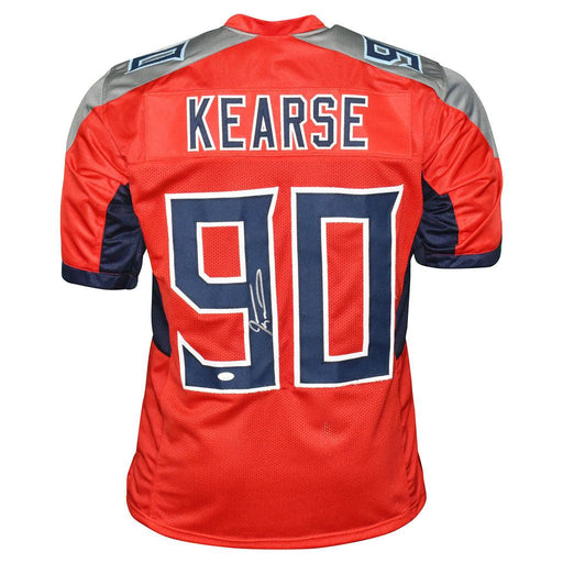 Jevon Kearse Signed Tennessee Red Inverted Legend Football Jersey (JSA) - RSA