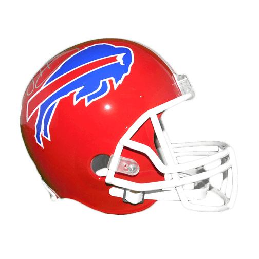 Jim Kelly Signed Buffalo Bills Full-Size Replica Football Helmet (JSA) - RSA