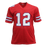 Jim Kelly Autographed pro style Football Jersey Red (JSA) - RSA