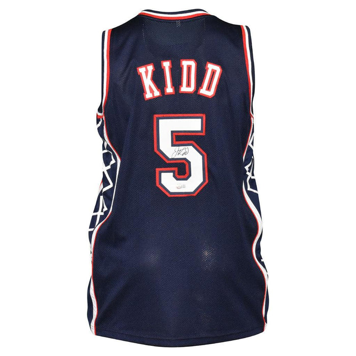 Jason Kidd Signed New Jersey Blue Basketball Jersey (Beckett) — RSA