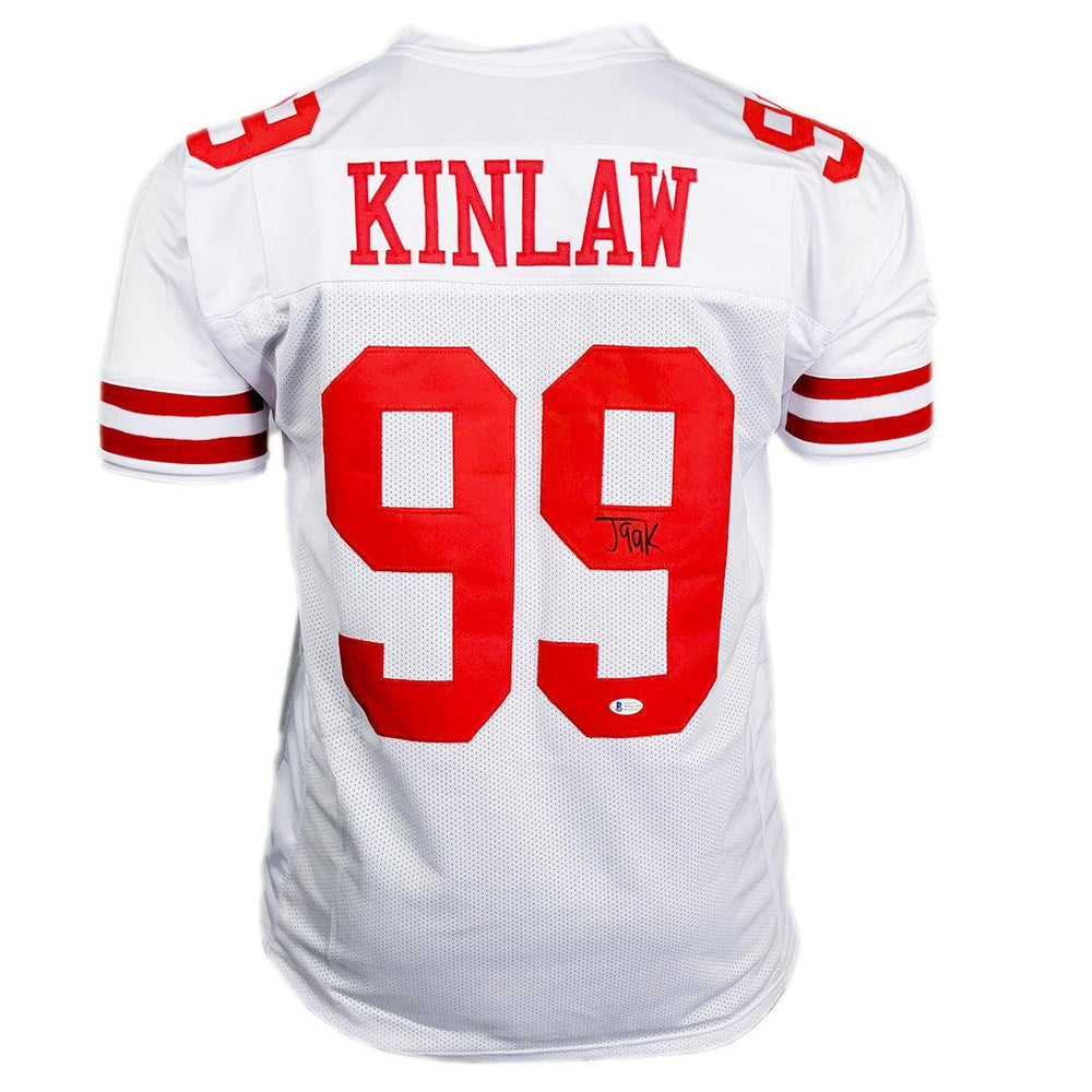 Javon Kinlaw Signed San Francisco White Football Jersey (Beckett) - RSA