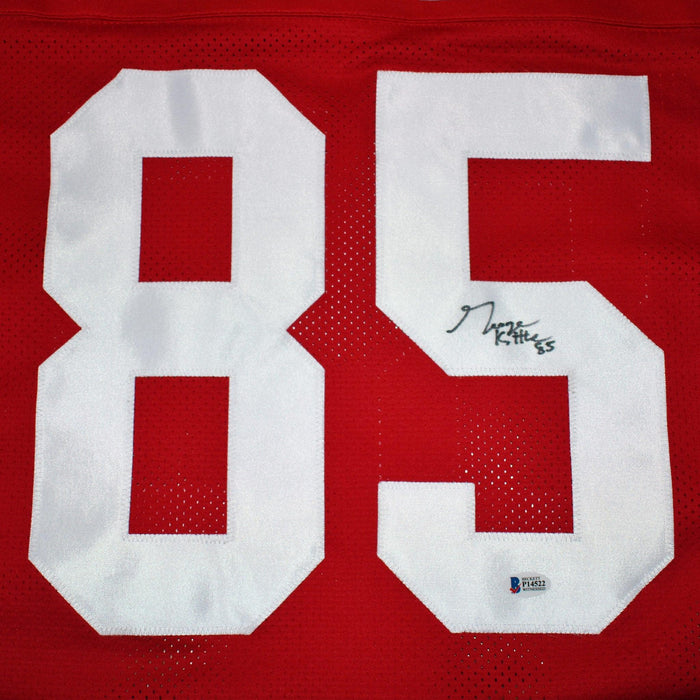 George Kittle Signed Pro-Edition Red Football Jersey (Beckett) - RSA