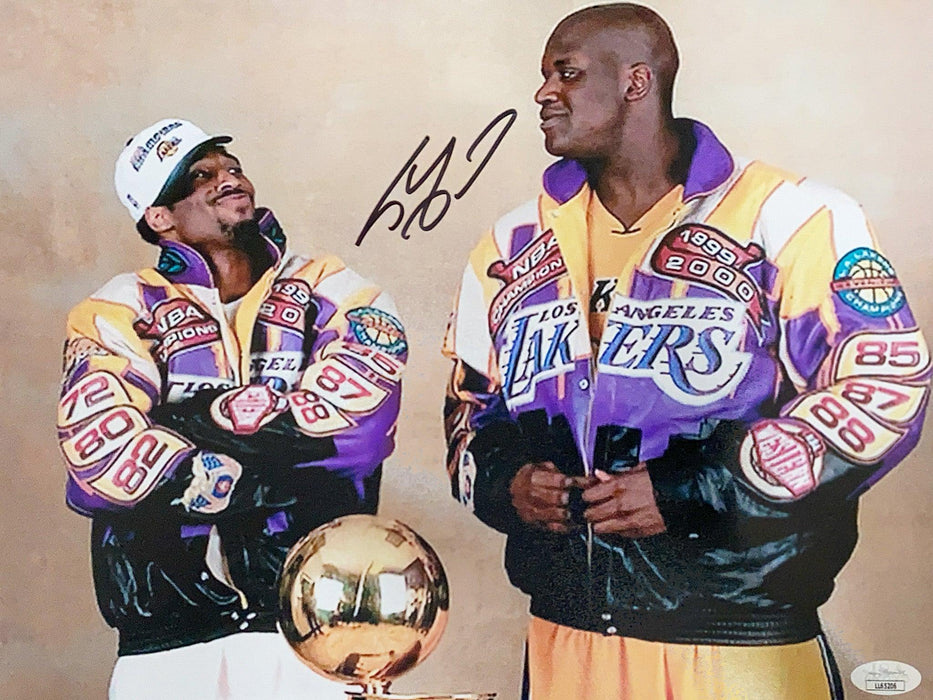 Shaquille O'Neal Signed 11x14 Photo with Kobe Bryant (JSA) - RSA