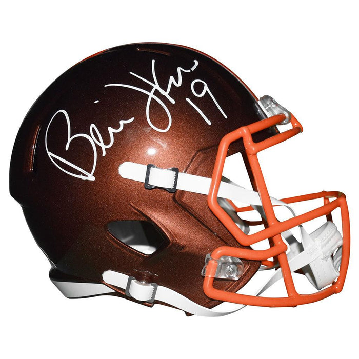 Bernie Kosar Signed Cleveland Browns Flash Speed Full-Size Replica Football Helmet (JSA) - RSA