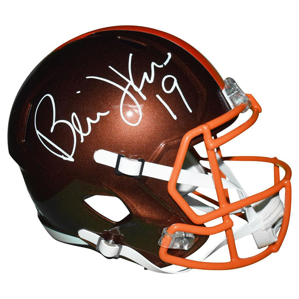 Bernie Kosar Signed Cleveland Browns Flash Speed Full-Size Replica Football Helmet (JSA) - RSA