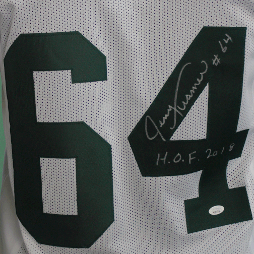 Jerry Kramer Autographed Pro Style  Football White  (JSA) HOF Inscription - RSA