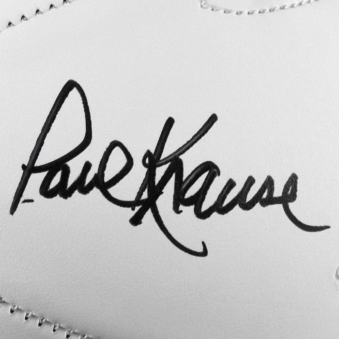 Paul Krause Signed HOF 98 Inscription Minnesota Vikings Official NFL Team Logo Football (JSA) - RSA
