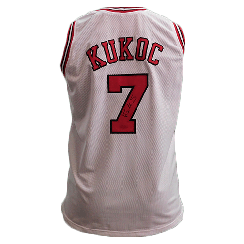 Toni Kukoc Autographed Basketball Jersey White (JSA) - RSA