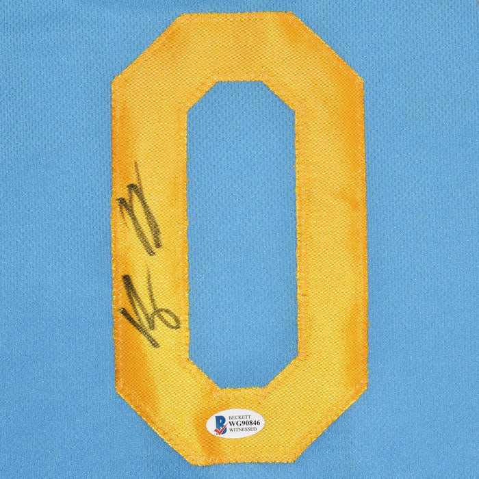 Kyle Kuzma Signed Los Angeles Blue Basketball Jersey (Beckett) - RSA