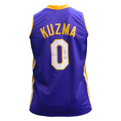 Kyle Kuzma Autographed Purple Pro Style Basketball Jersey JSA - RSA