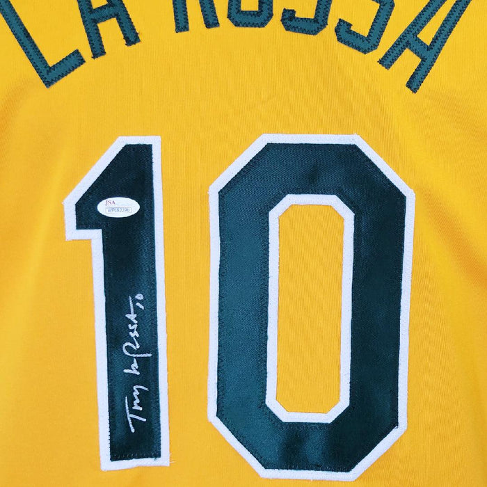 Tony LaRussa Signed Oakland Yellow Baseball Jersey (JSA) - RSA