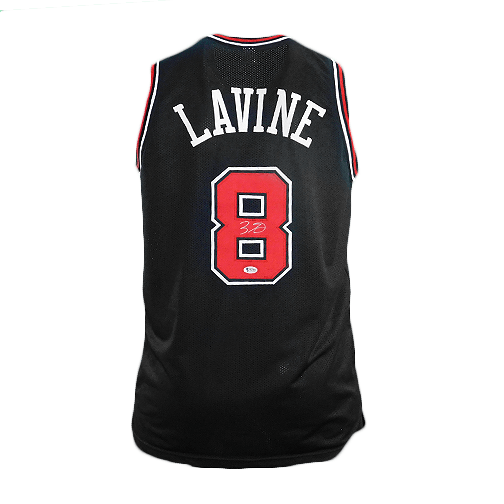 Zach LaVine Signed Chicago Pro Edition Basketball Jersey Black (Beckett) - RSA