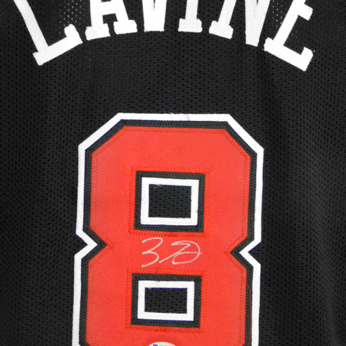 Zach LaVine Signed Chicago Pro Edition Basketball Jersey Black (Becket — RSA