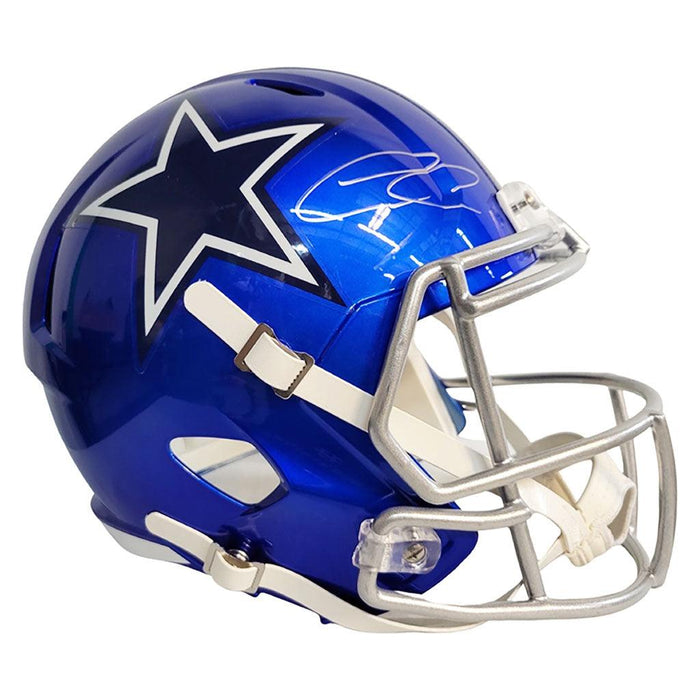 CeeDee Lamb Signed Dallas Cowboys Flash Speed Full-Size Replica Football Helmet (JSA) - RSA