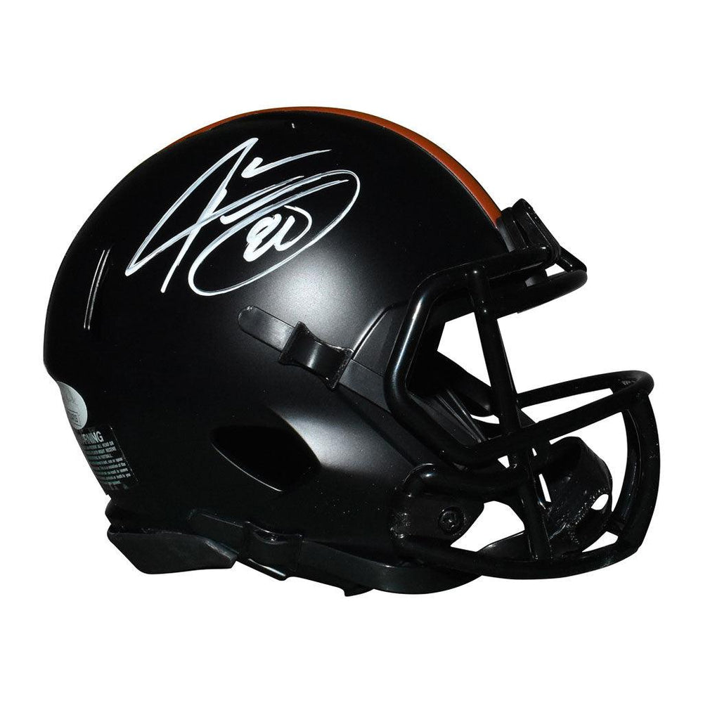 Jarvis Landry Signed Cleveland Browns Eclipse Speed Mini Replica Football Helmet (JSA) - RSA