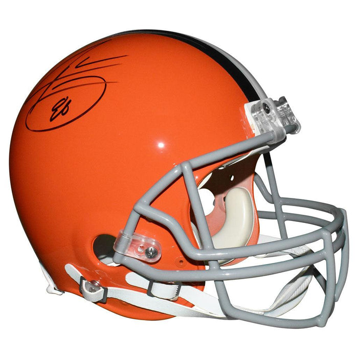Jarvis Landry Signed Cleveland Browns Authentic Full-Size Orange Football Helmet (JSA) - RSA