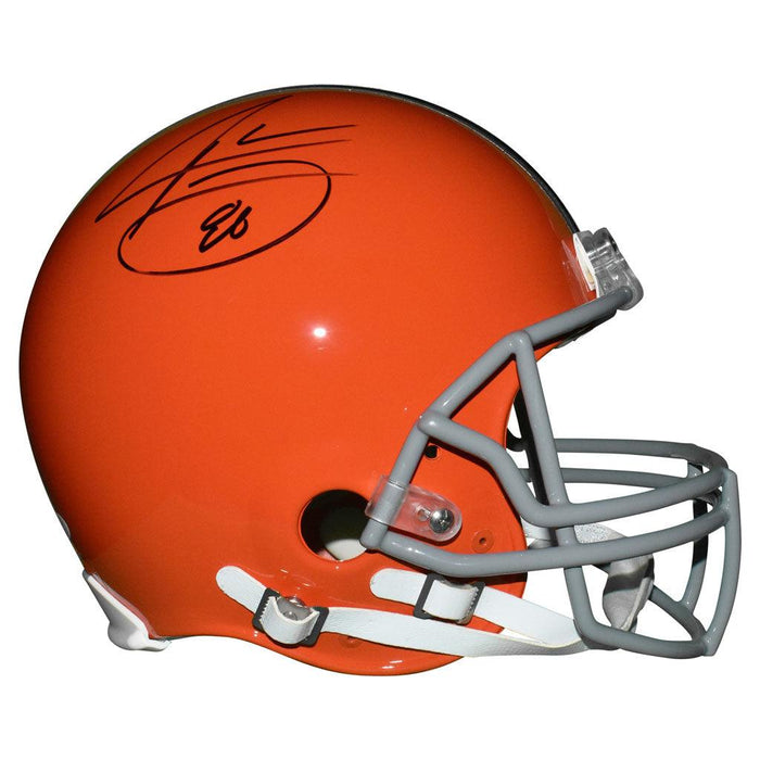 Jarvis Landry Signed Cleveland Browns Authentic Full-Size Orange Football Helmet (JSA) - RSA