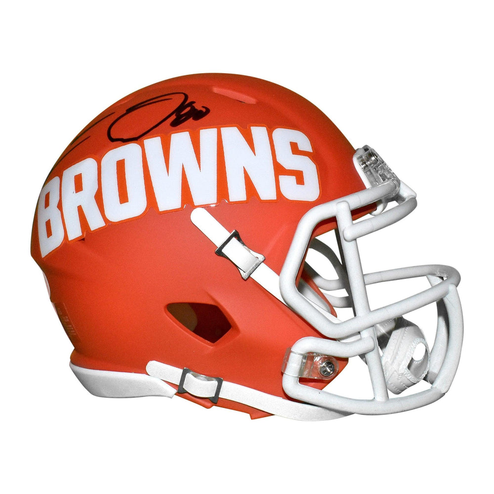 Jarvis Landry Signed Cleveland Browns AMP Speed Mini Replica Football Helmet (JSA) - RSA