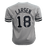 Don Larsen Autographed New York Baseball Jersey Grey (JSA) - RSA