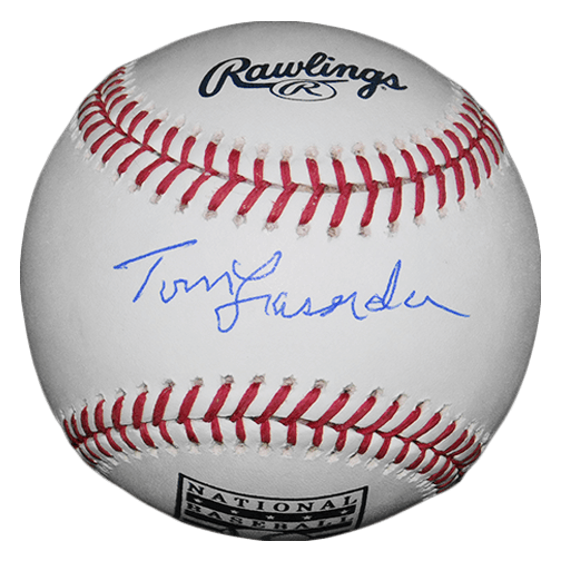 Tommy Lasorda Autographed Official Major League HOF Logo Baseball (JSA) - RSA