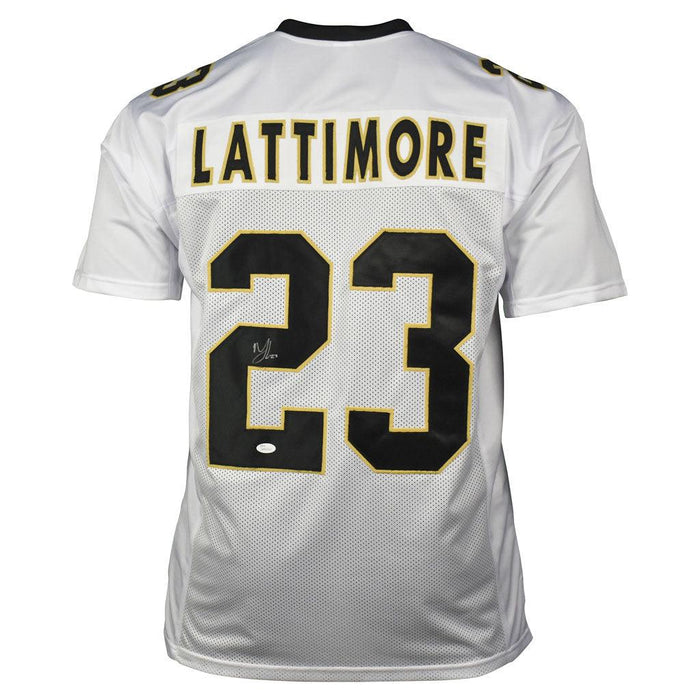 Marshon Lattimore Signed New Orleans Pro White Football Jersey (JSA) - RSA