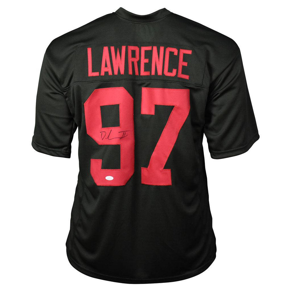 Dexter Lawrence Signed New York Pro Black Football Jersey (JSA) - RSA