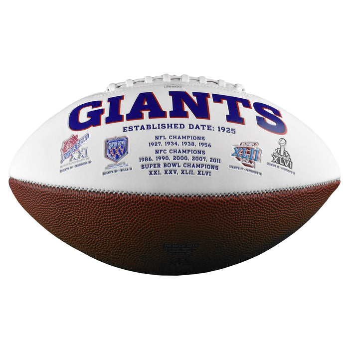 Dexter Lawrence Signed New York Giants Official NFL Team Logo Football (JSA) - RSA