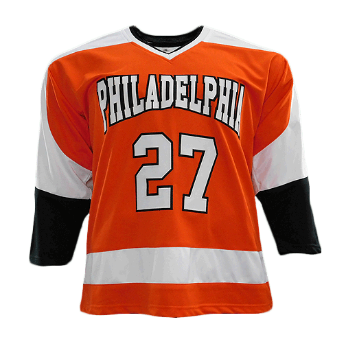 Reggie Leach Signed Pro Edition Philadelphia Hockey Jersey Orange (JSA) - RSA